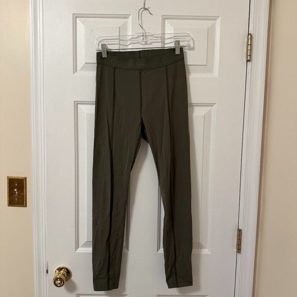 Outdoor Voices TechSweat Core Leggings Olive Green Size S